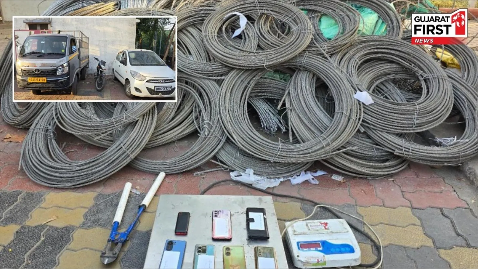 Gang stealing power cables of DGVCL caught by police